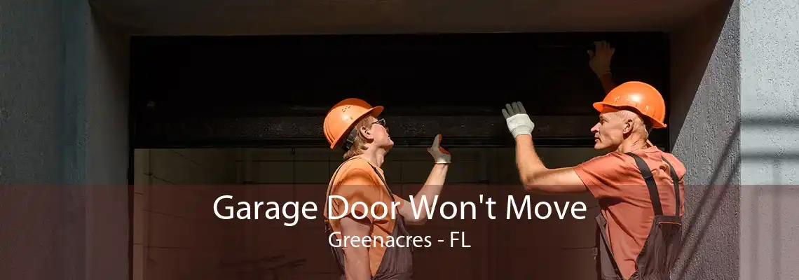 Garage Door Won't Move Greenacres - FL